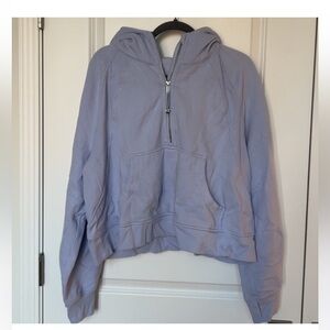 Pastel blue oversized lululemon scuba hoodie